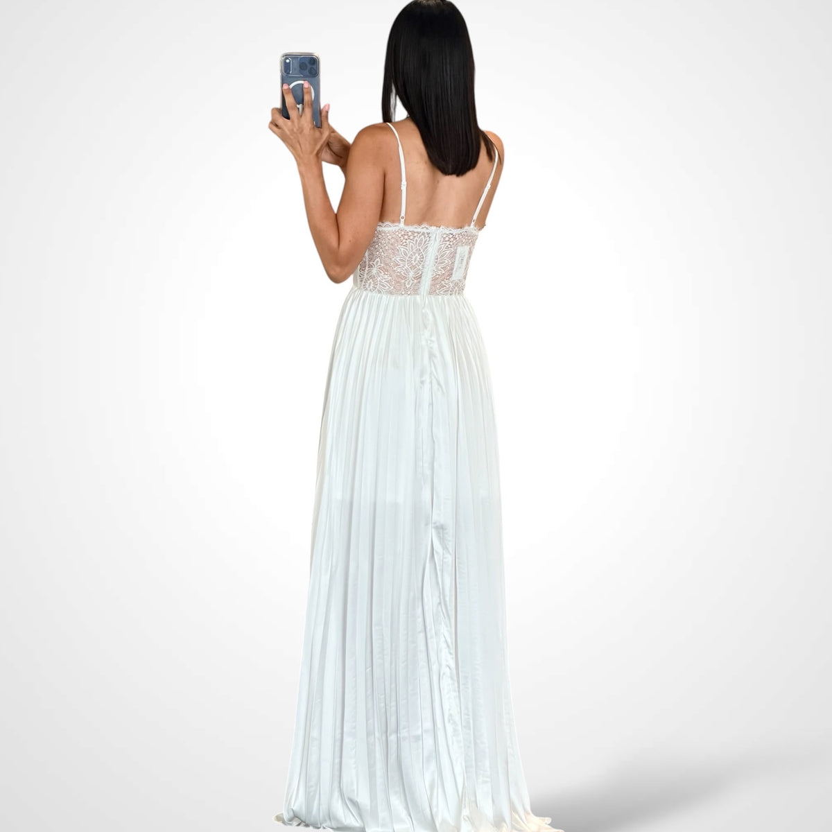 Scarlet White Maxi Dress-3