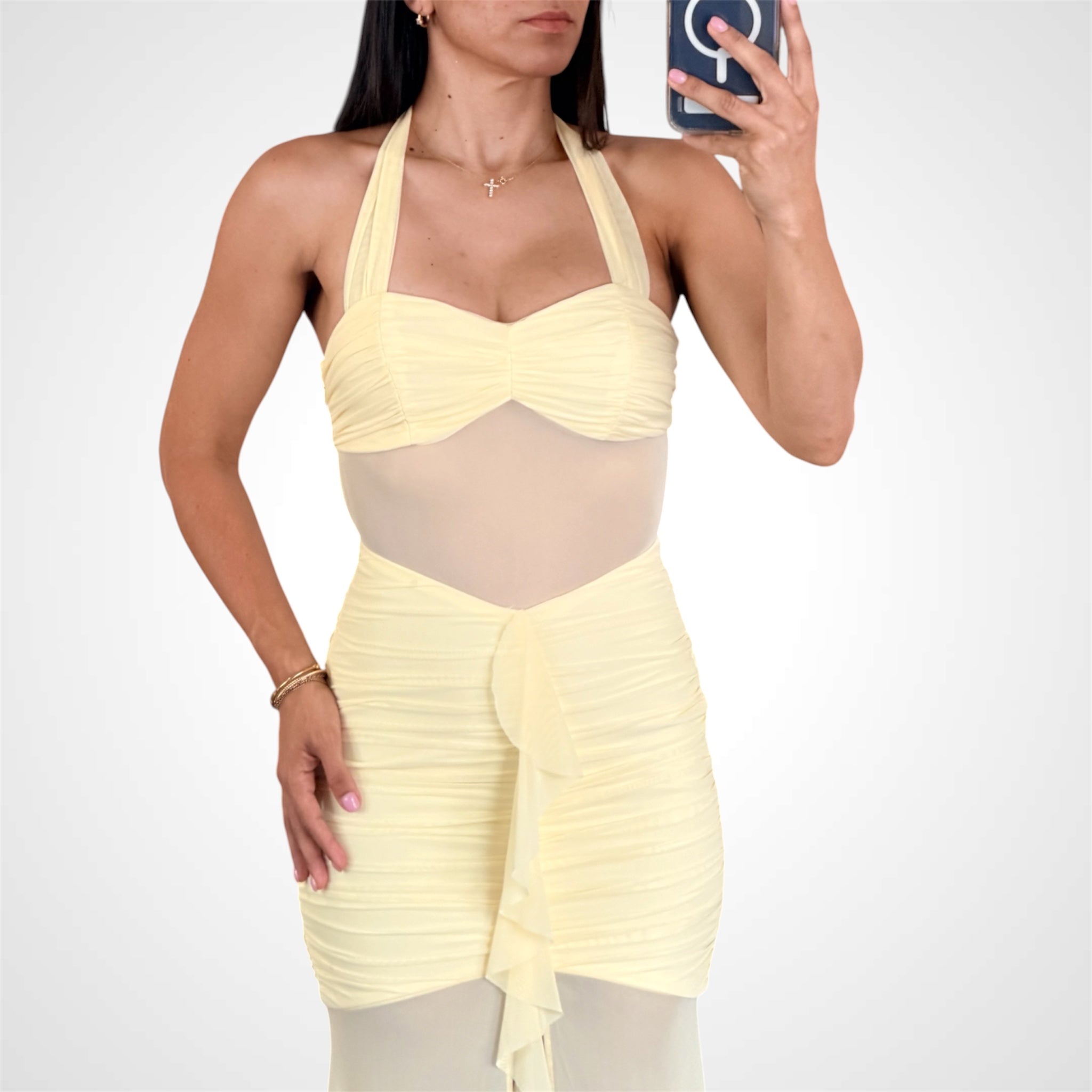 HALTER MESH MAXI DRESS-2