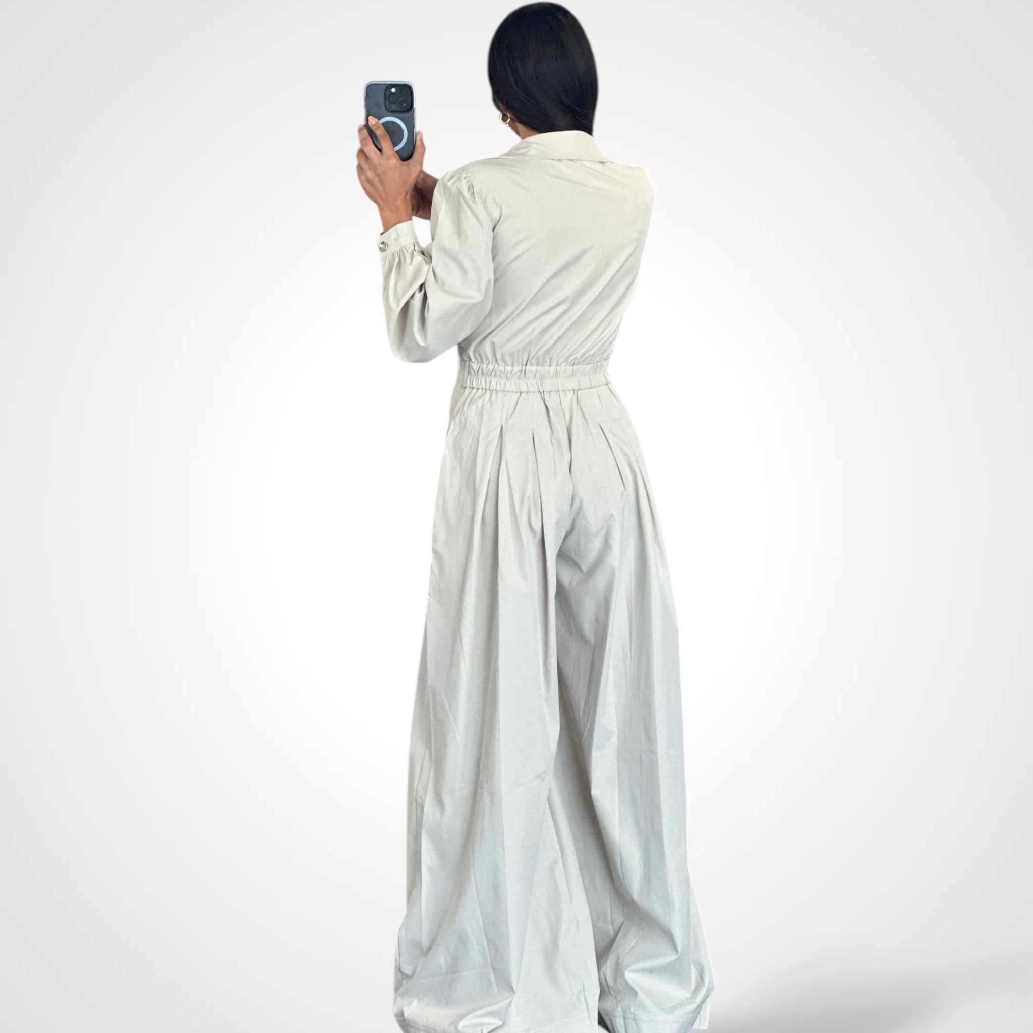 LONG SLEEVE WIDE LEG JUMPSUIT