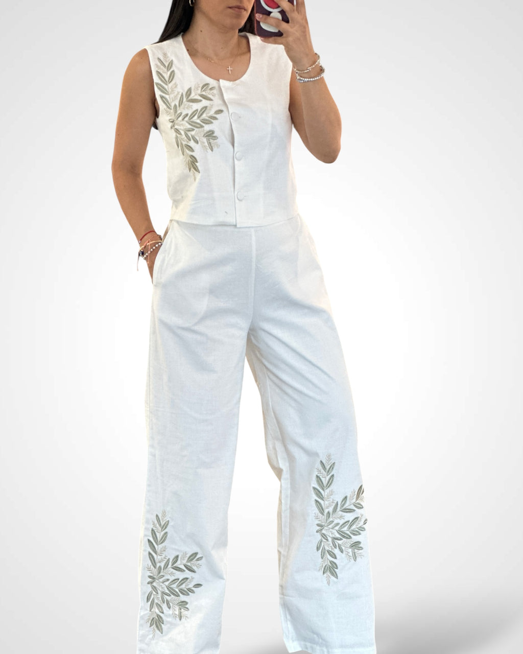 White Embroidery Set