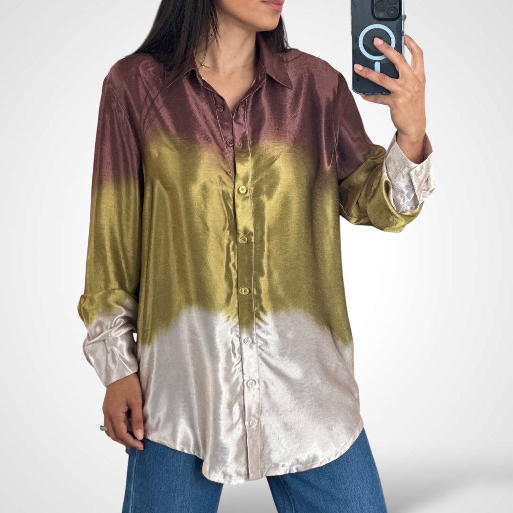 MULTICOLOR LONG SLEEVE BLOUSE