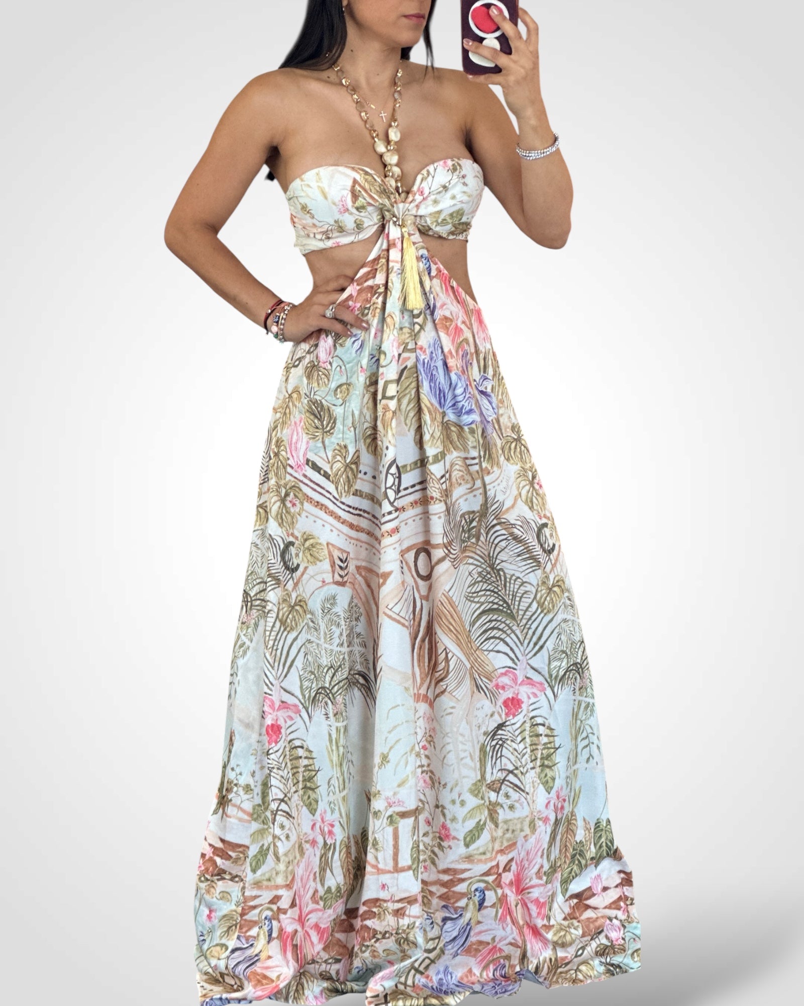 MULTI COLOR MAXI DRESS-1