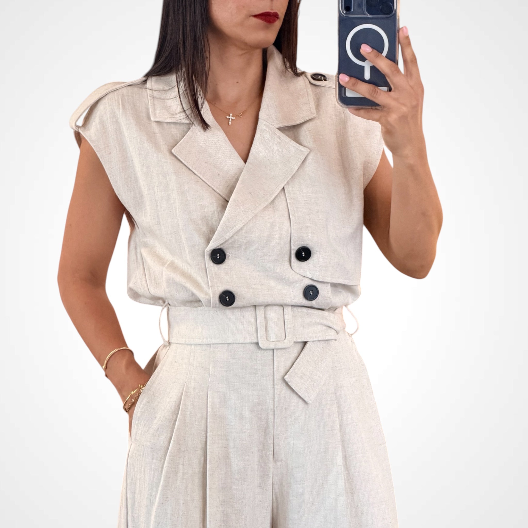 Lapel Collar Jumpsuit-2