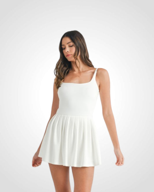 Soft Scuba Back Cut Out Romper