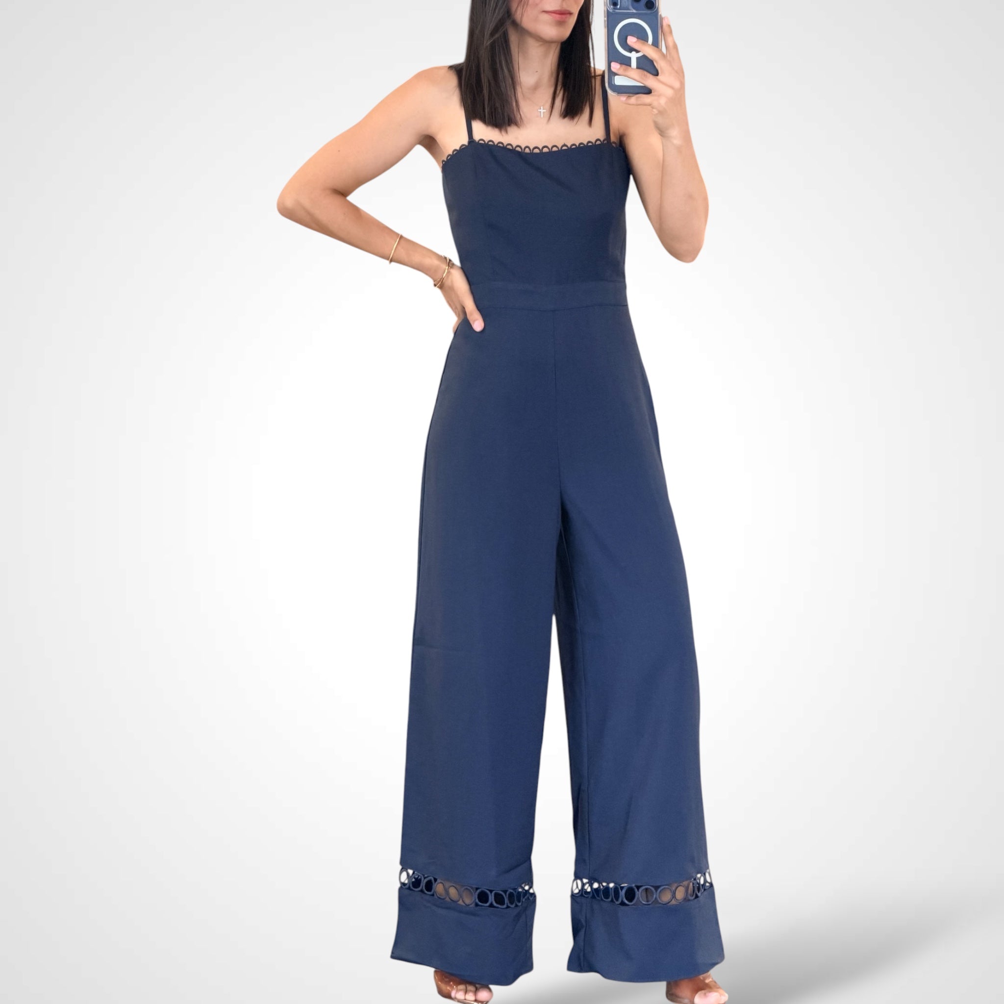 Solid Woven Jumpsuit-1