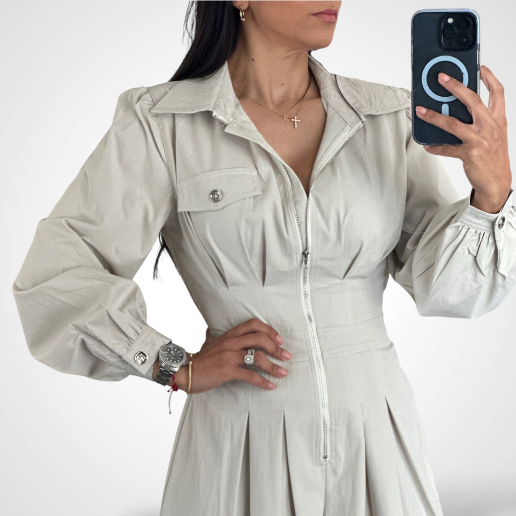 LONG SLEEVE WIDE LEG JUMPSUIT