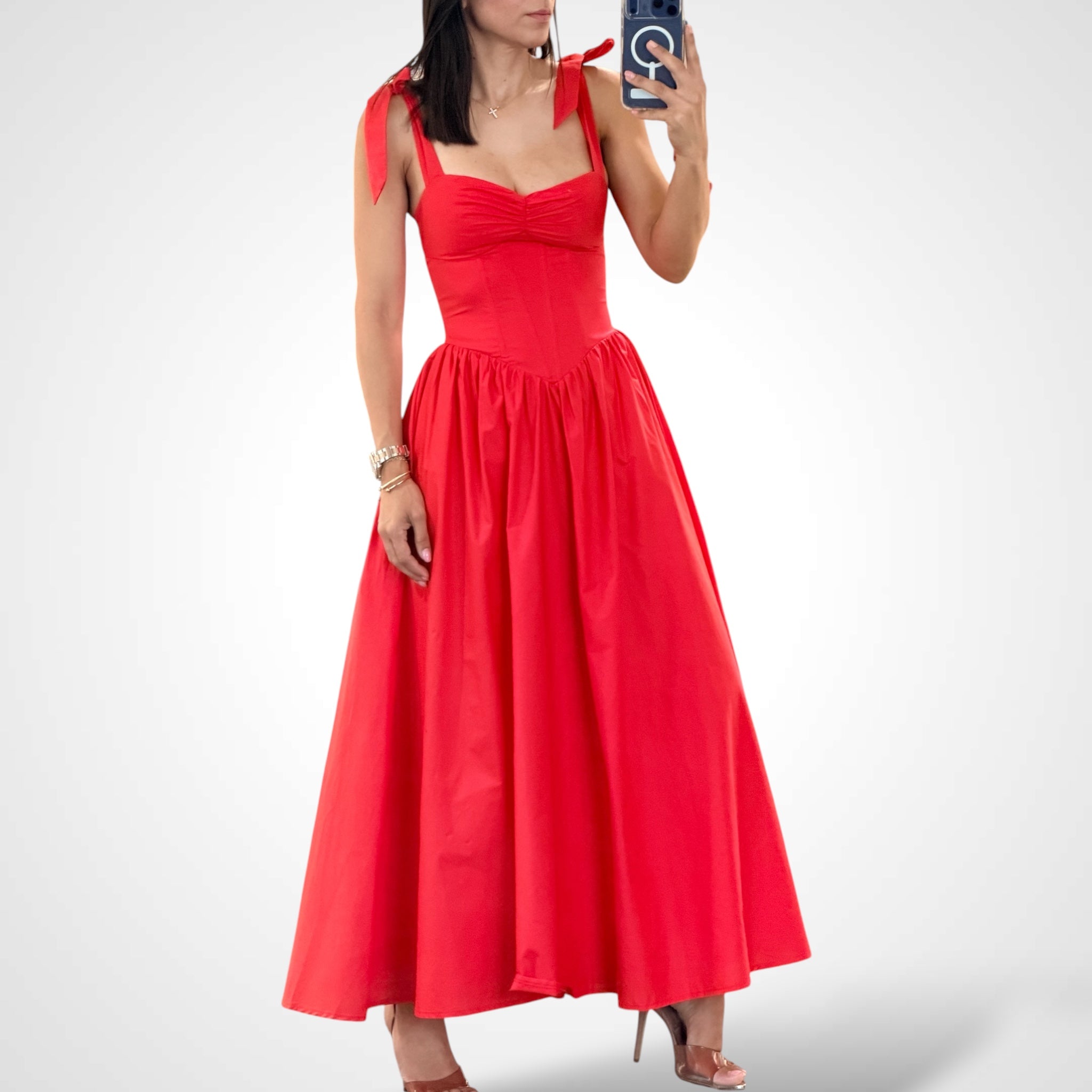 RED MAXI DRESS-1