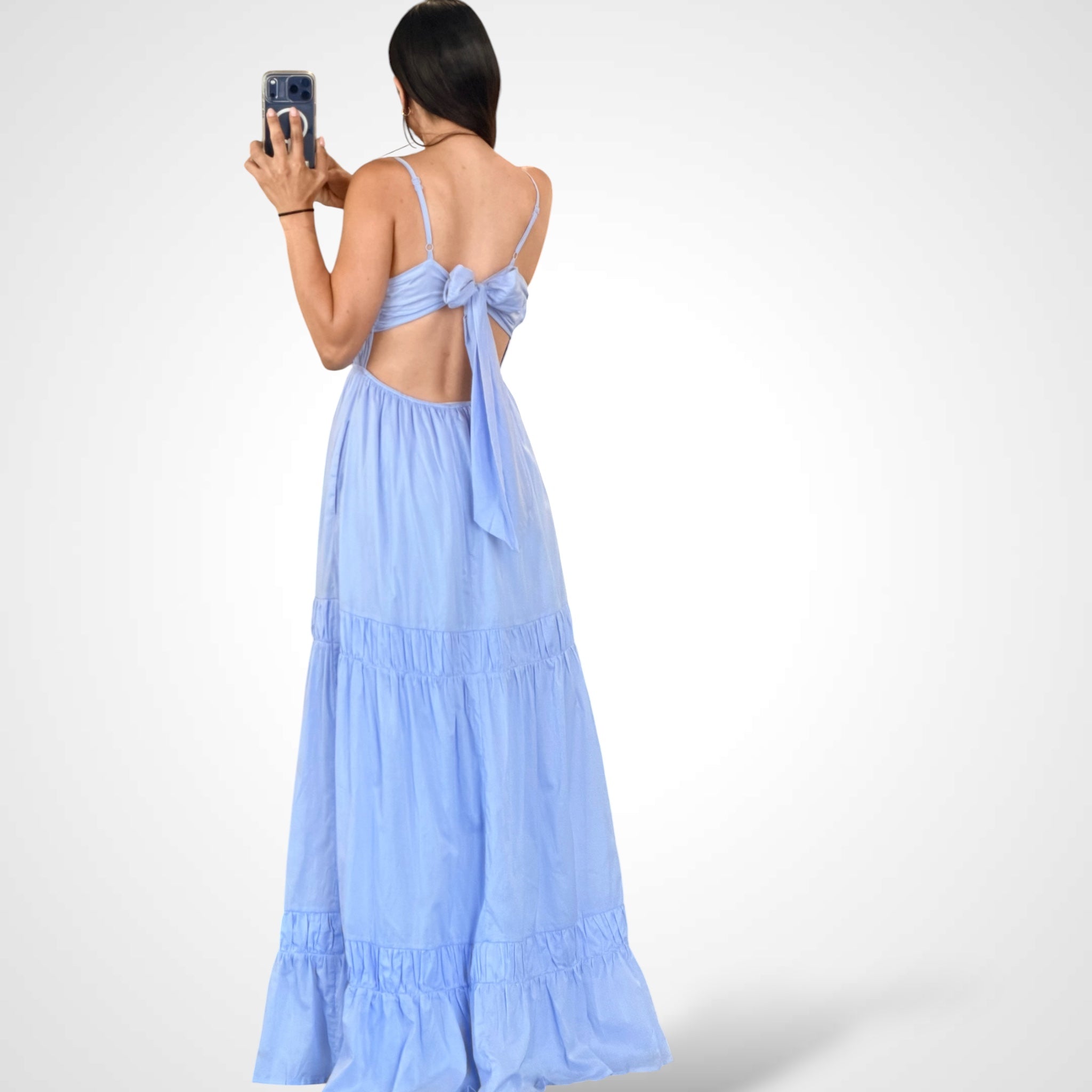 Layered Sleeveless Long Dress•-3