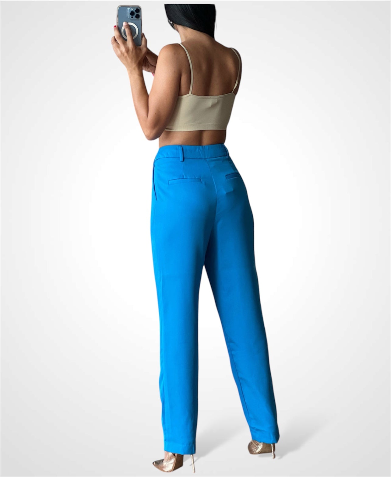 English Blue Pocket Pants