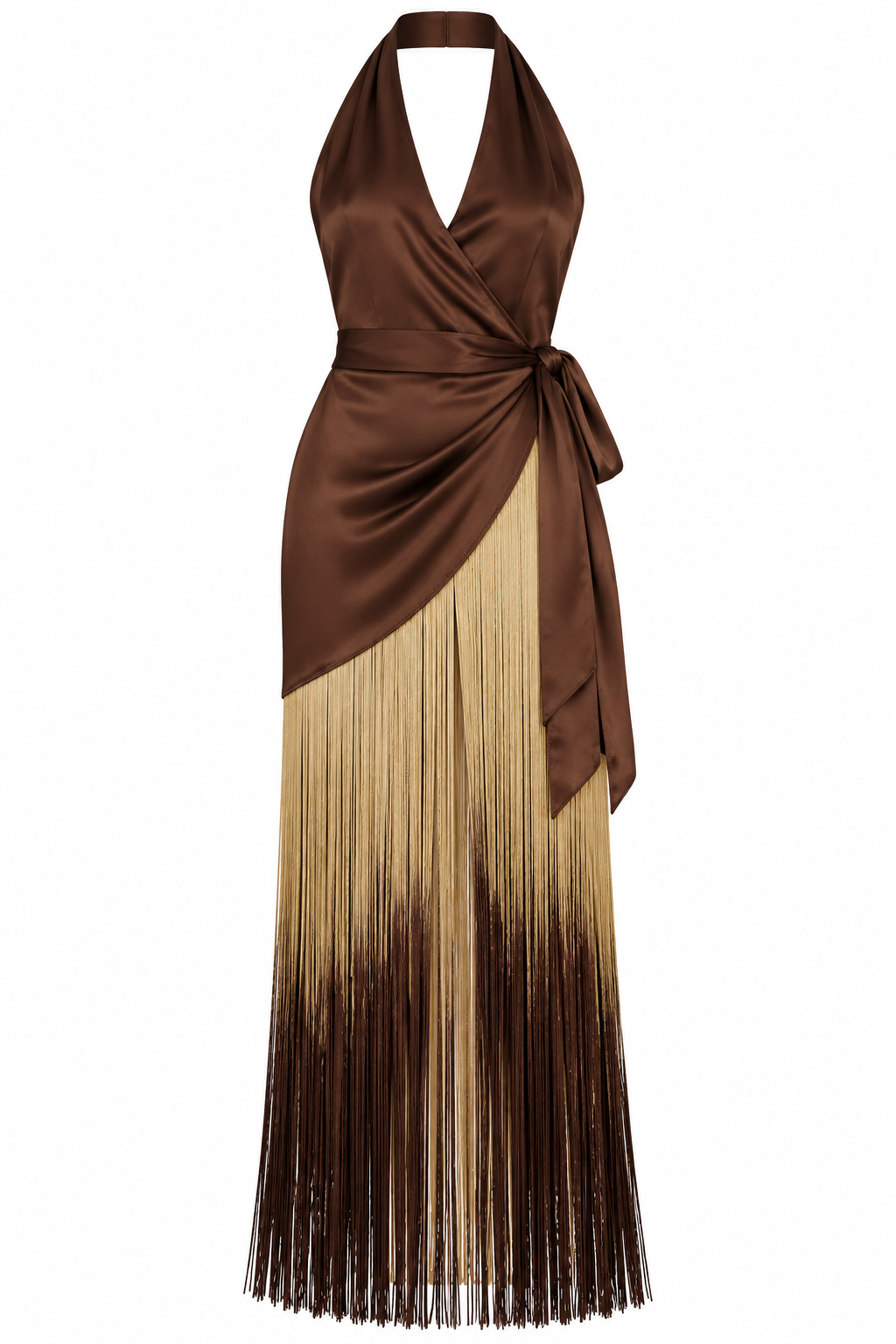 Mocha Muse Fringe Dress-4