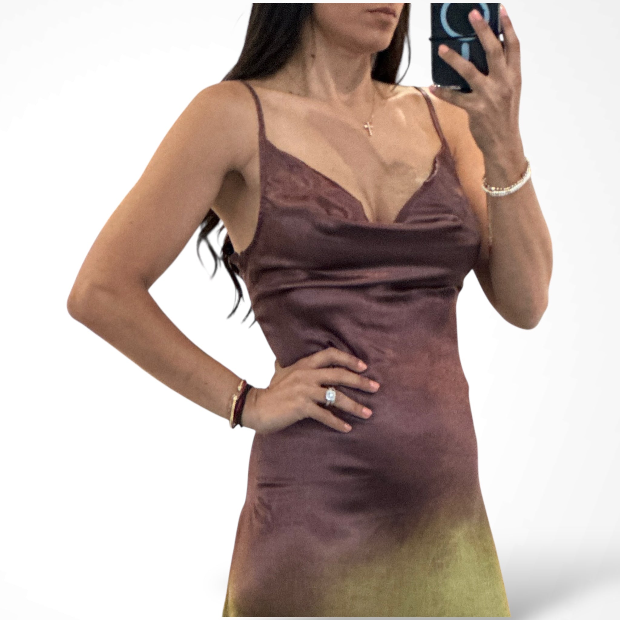 MULTI COLOR LONG DRESS•-2