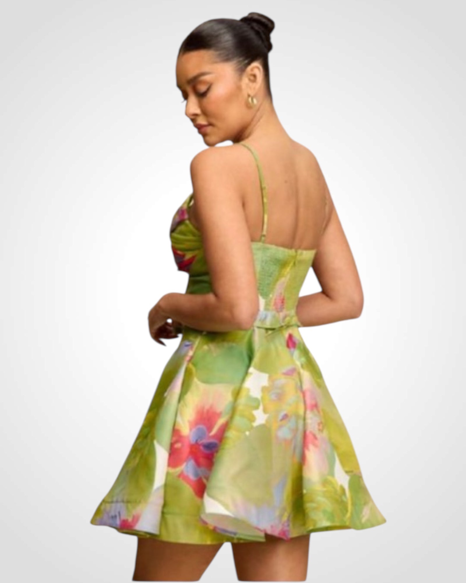 Lime Multi Dress•-4