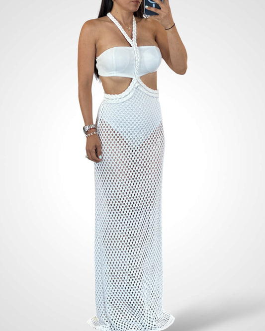 Knot Crochet Maxi Dress