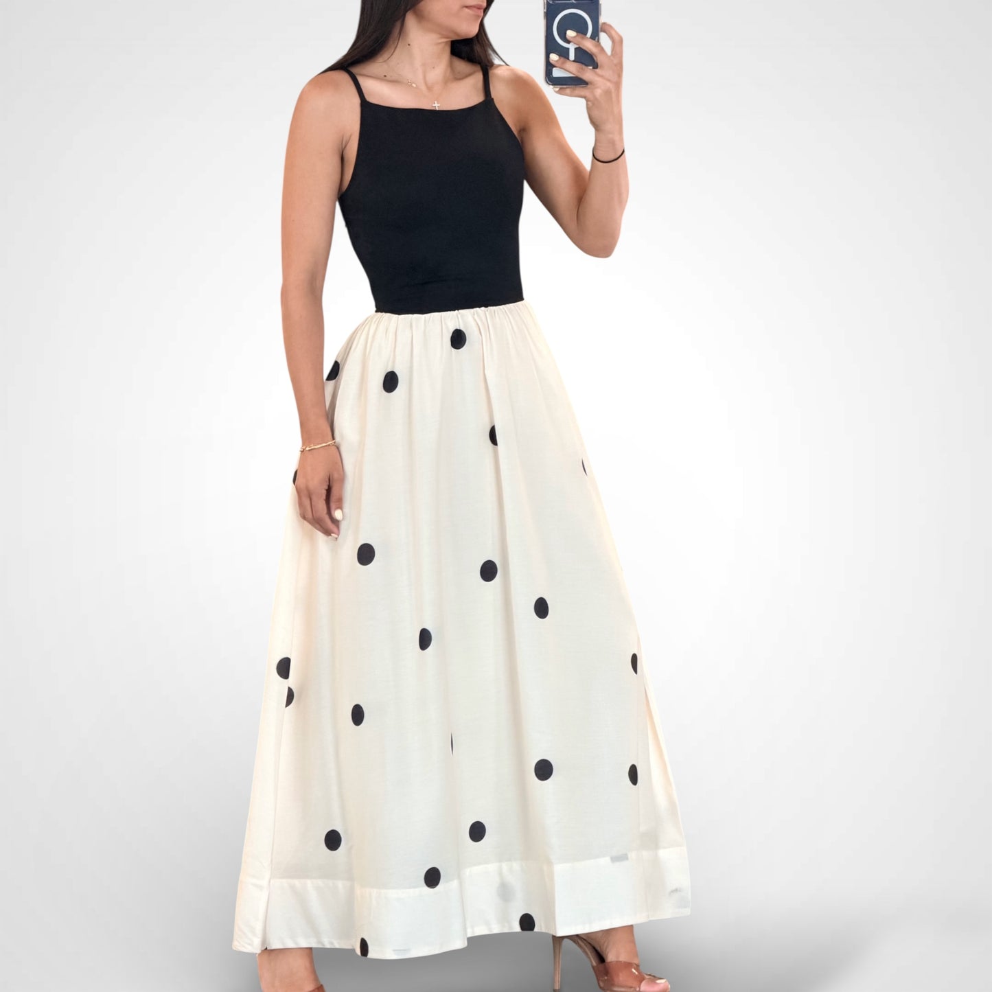 Cropped Polka Dot Dress