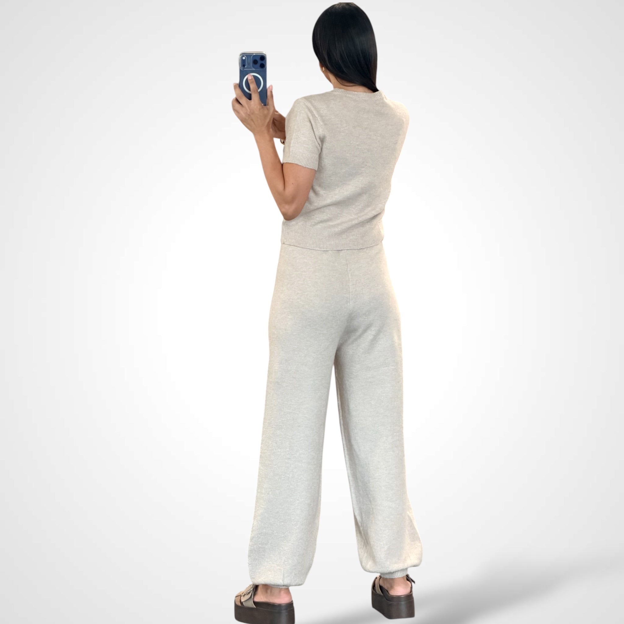 Basic Knit Jogger Set-3