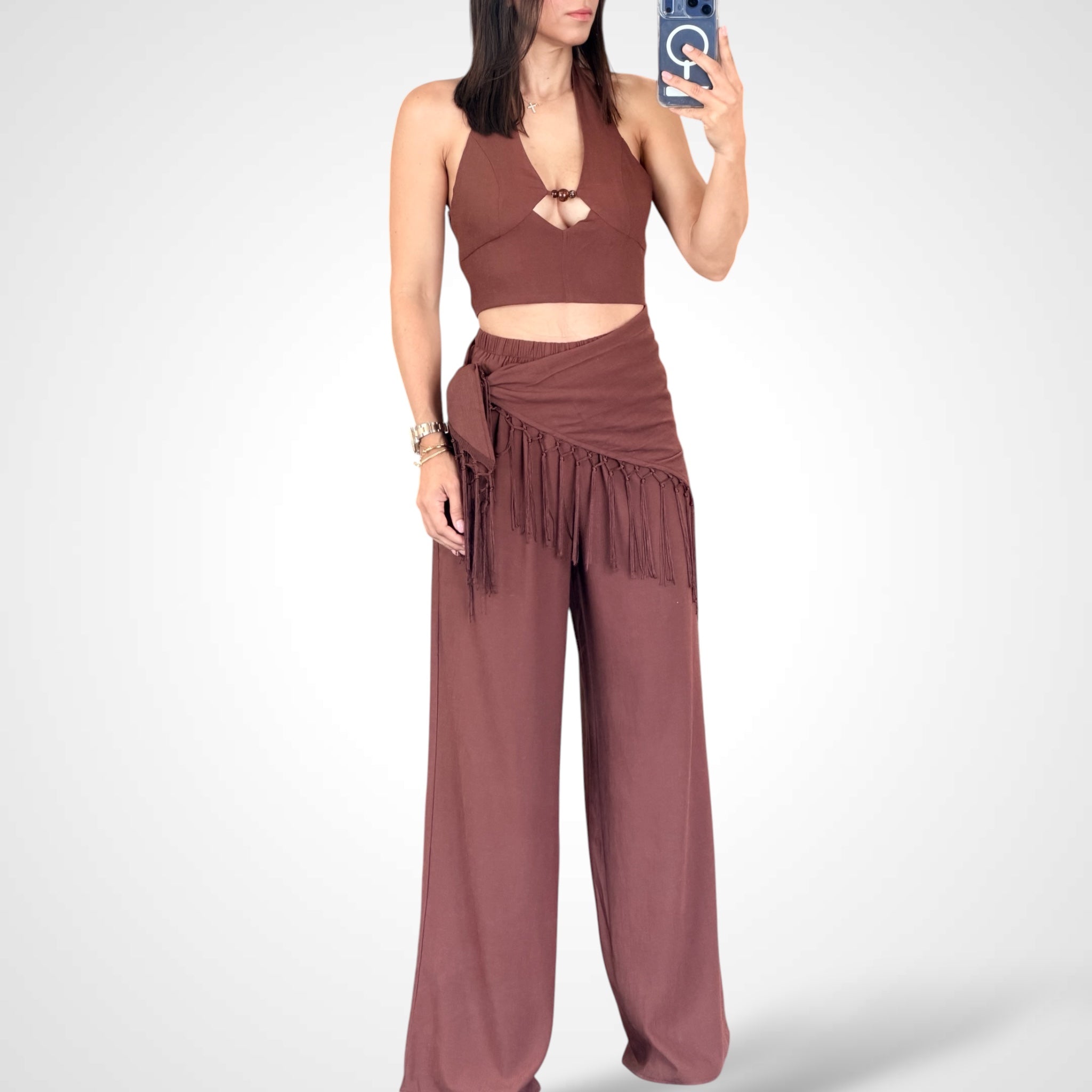 Fringe Wrap Three Piece Set-1