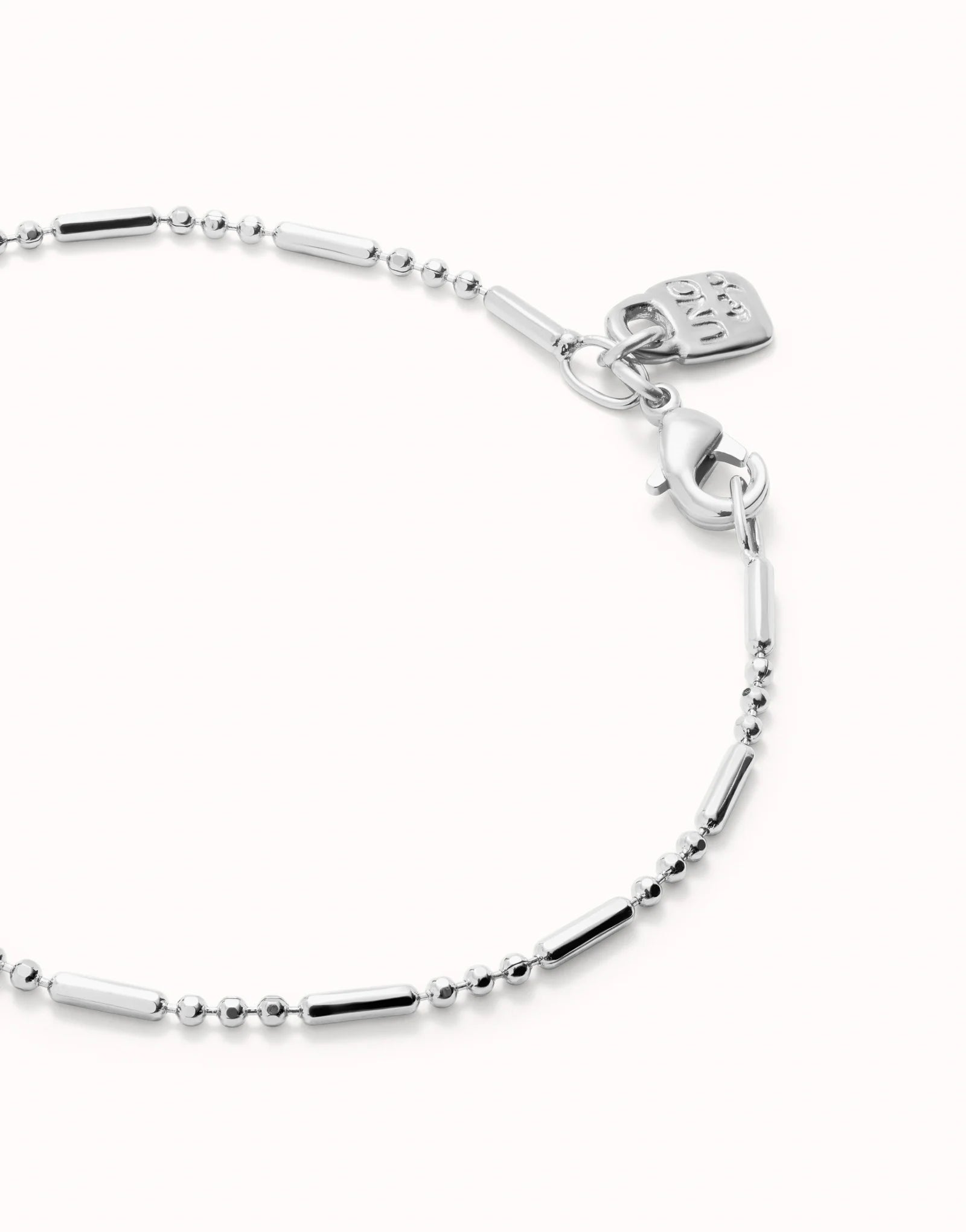 Uno de 50 Sterling silver-plated bracelet with beads and elongated pieces•-2