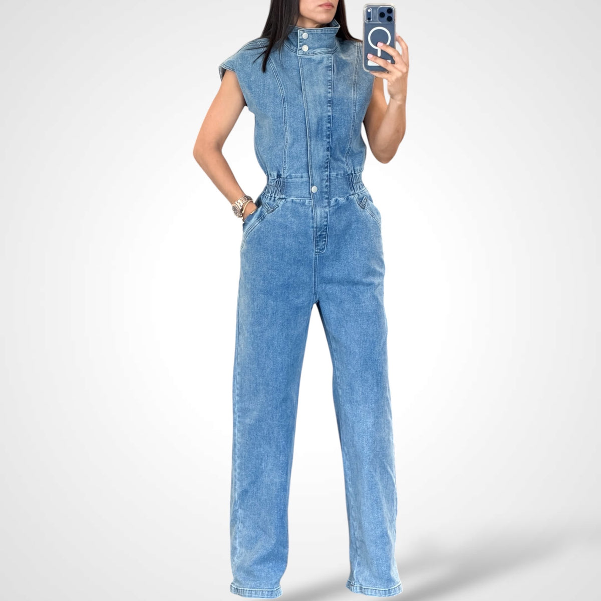 Dakota Denim Jumpsuit-1