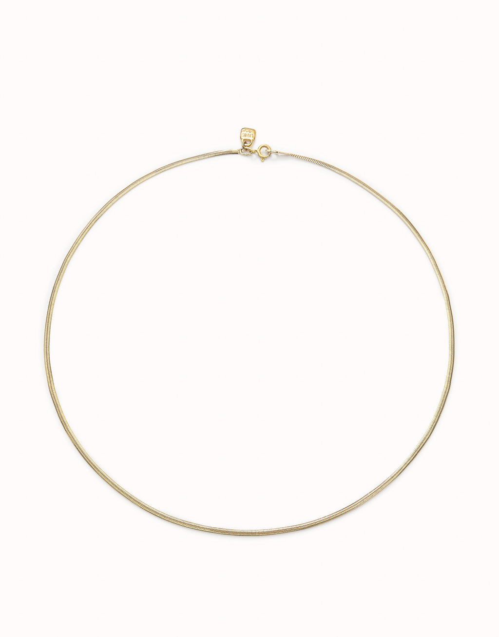 Uno de 50 18K gold-plated short flat chain