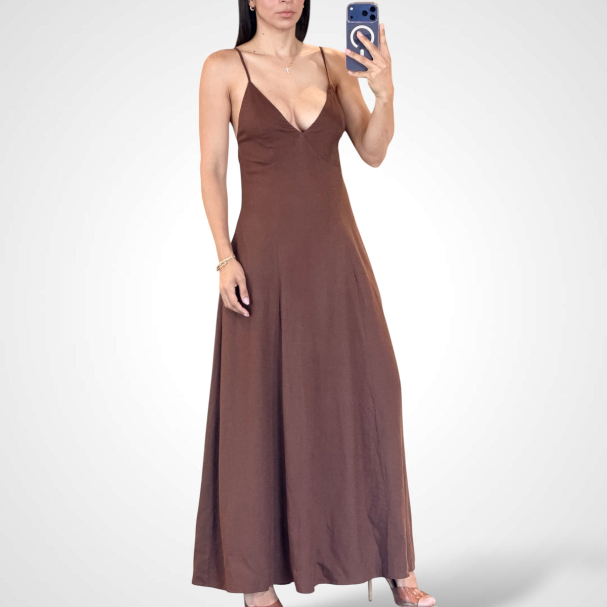 Mocha Breeze Maxi Dress