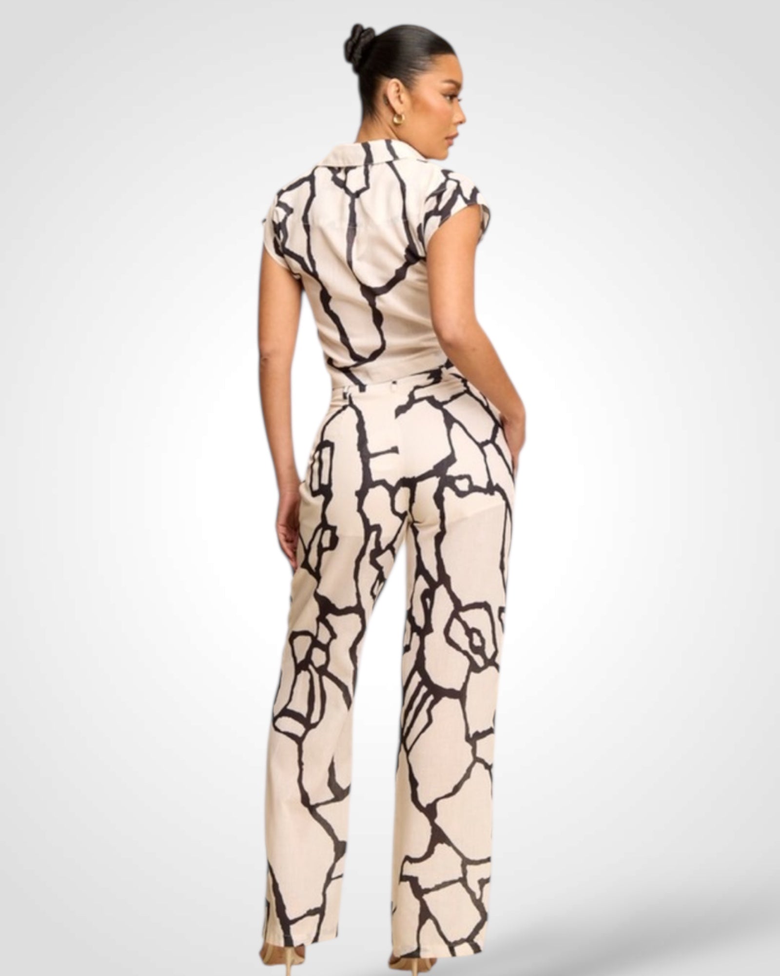 Abstract Pant Set•-4