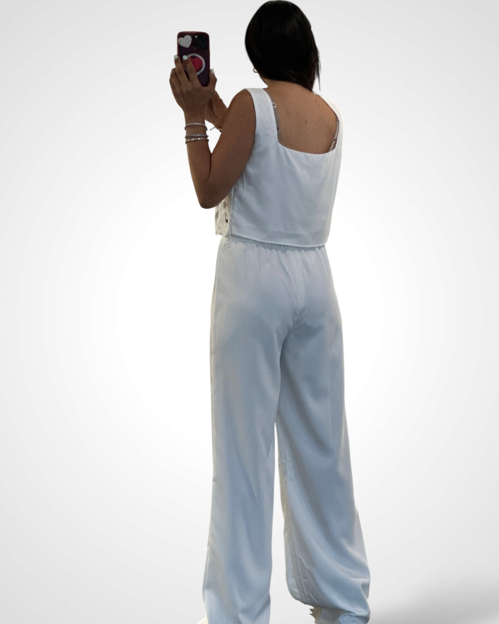 Solid Color Pants Set