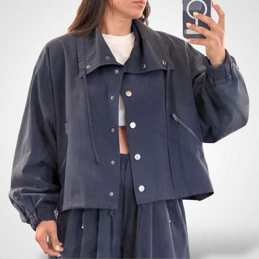 COLLARED BUTTON UP SHACKET