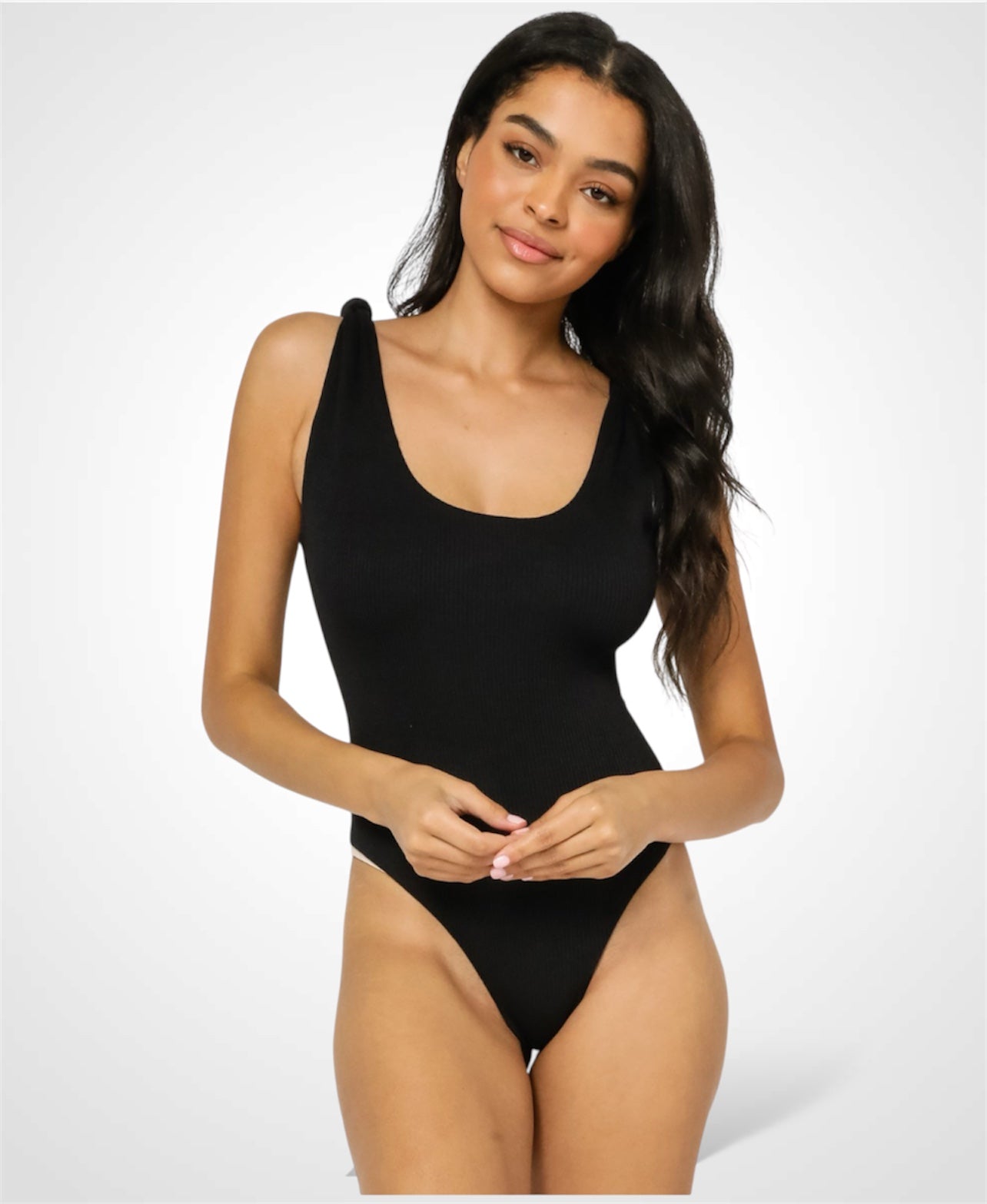 Knotted Strap Bodysuit•-1