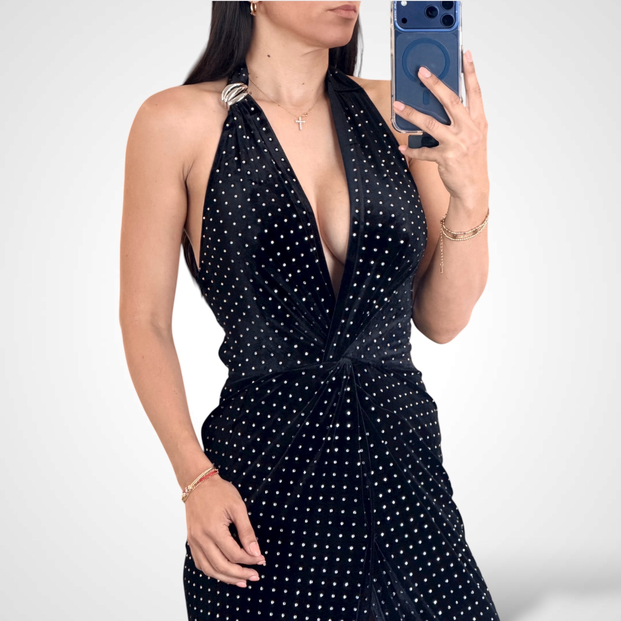 BLACK ANAYA  MAXI DRESS•-2
