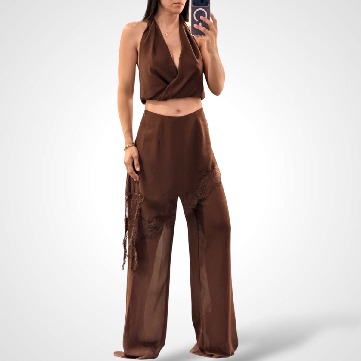 Amara Lace Pants Set