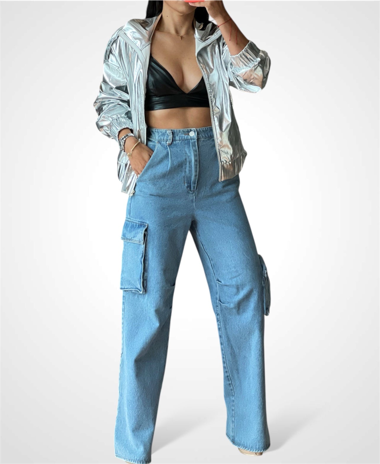 Glitter Bomber Jacket