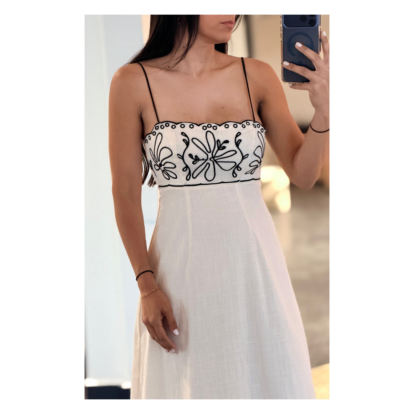 Oat Western Vibe Floral Maxi Dress