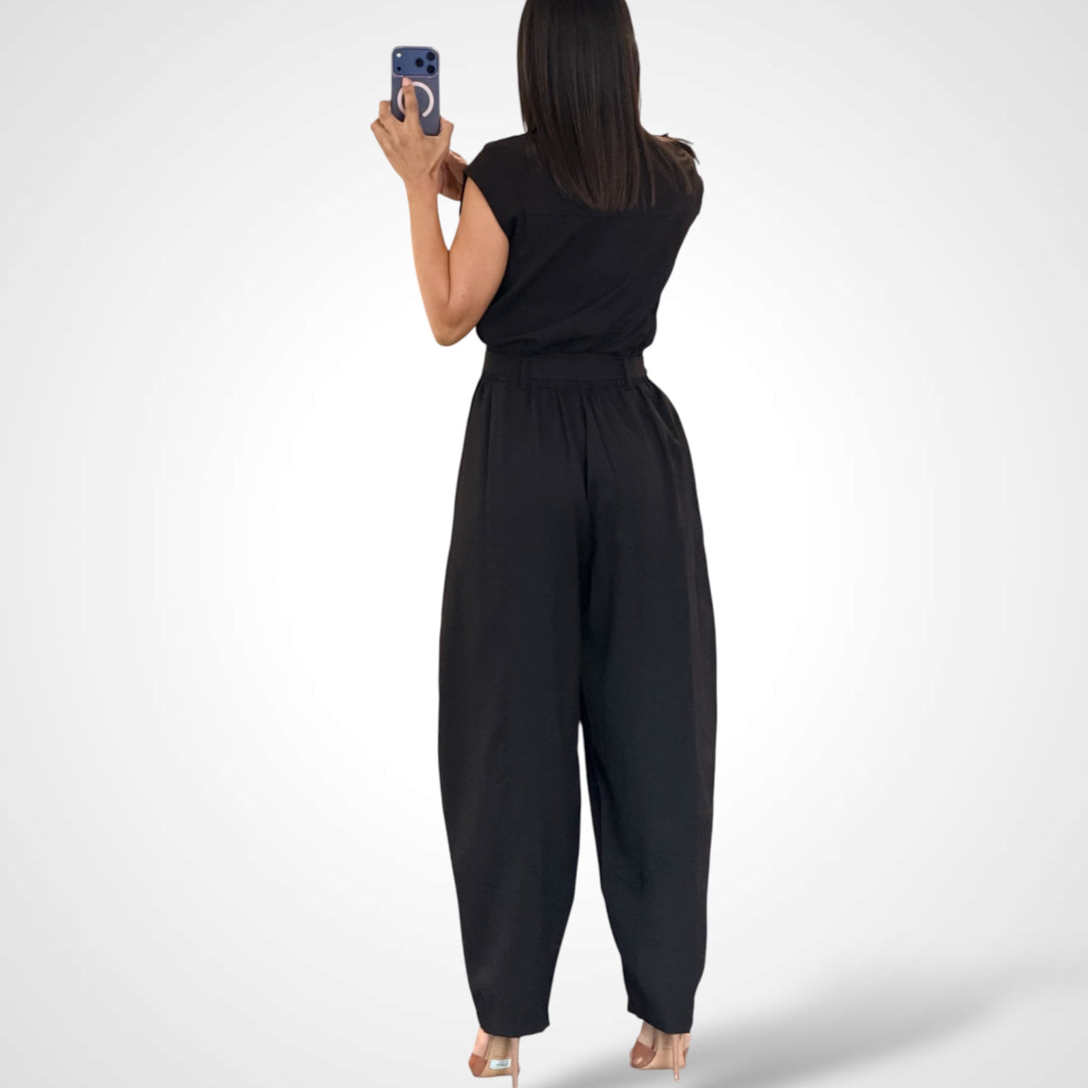 (PRE-ORDEN) Milano Gold Button Jumpsuit-3