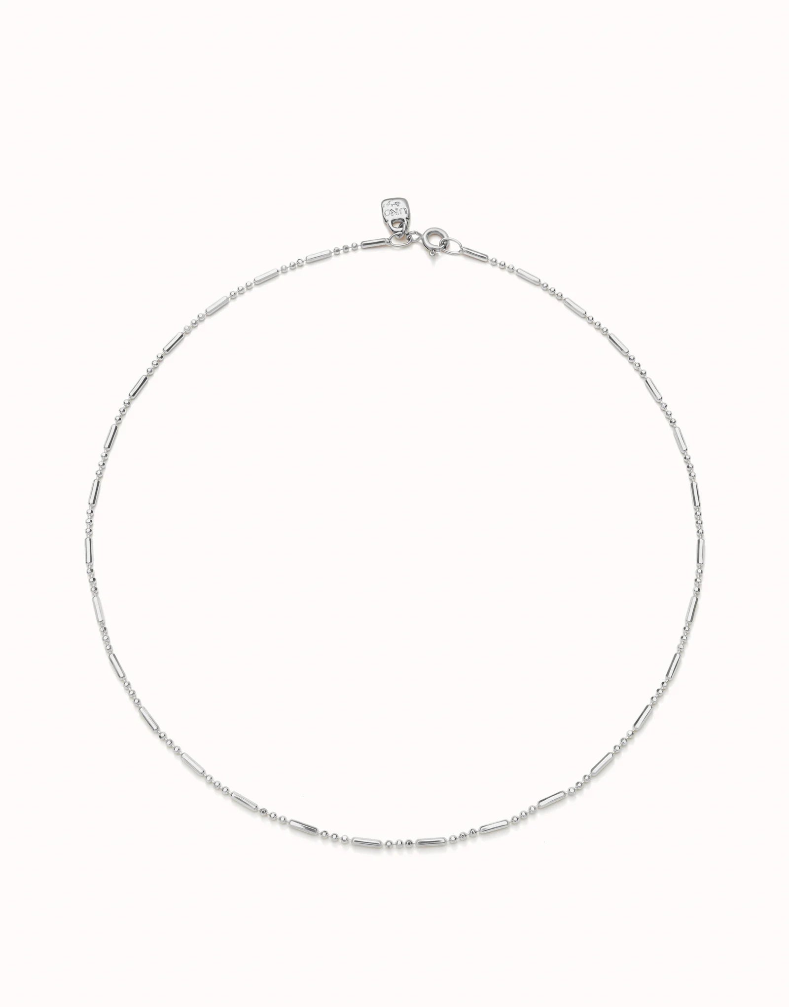 Uno de 50 Sterling silver-plated short chain•-1