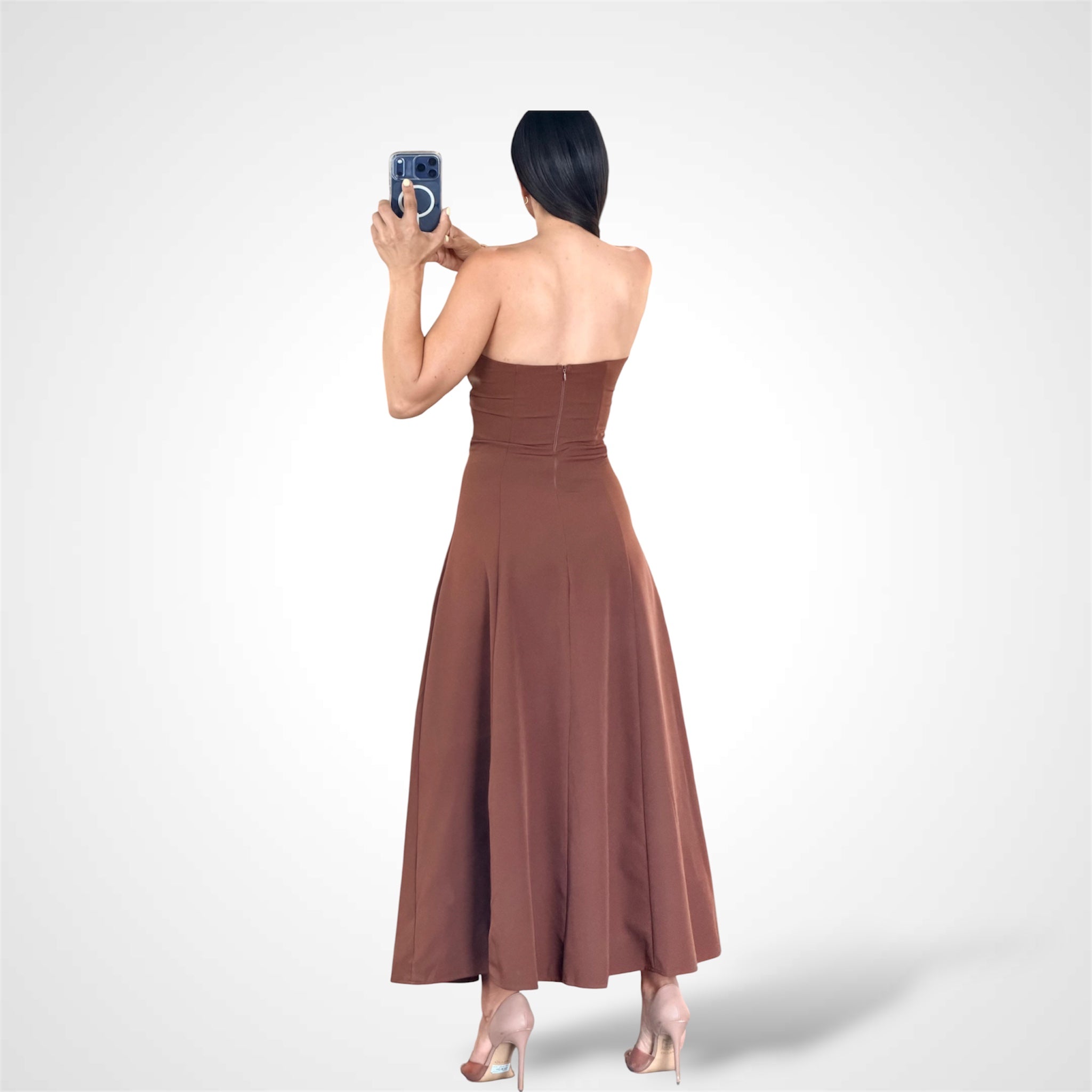 Strapless Rich Elegante Maxi Dress-3