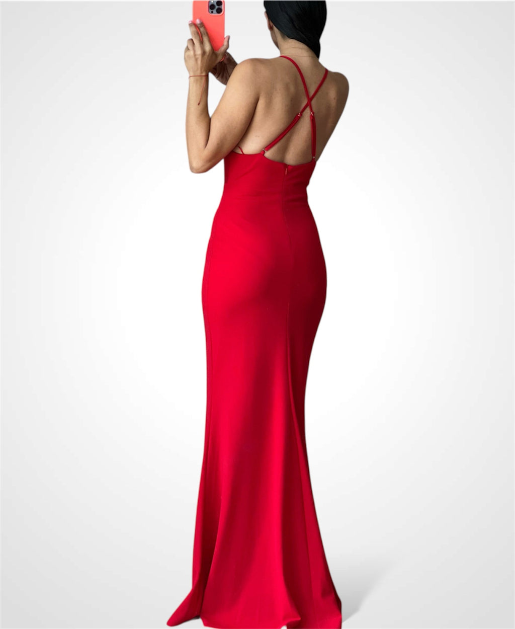 SIMPLICITY MESH INSERT GOWN