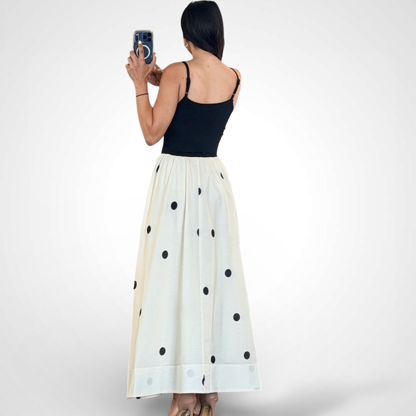 Cropped Polka Dot Dress