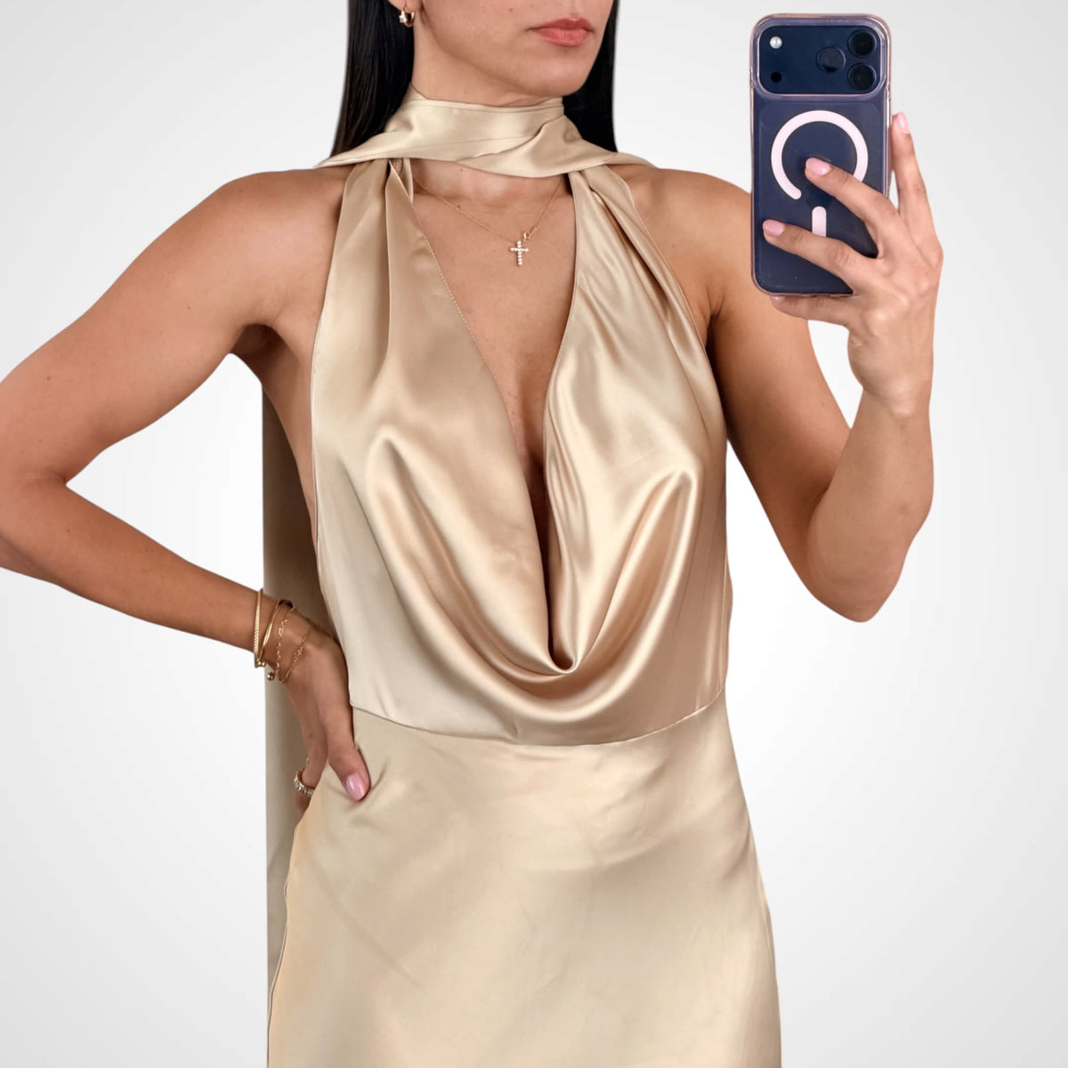 Kiwi Golden Dress-2