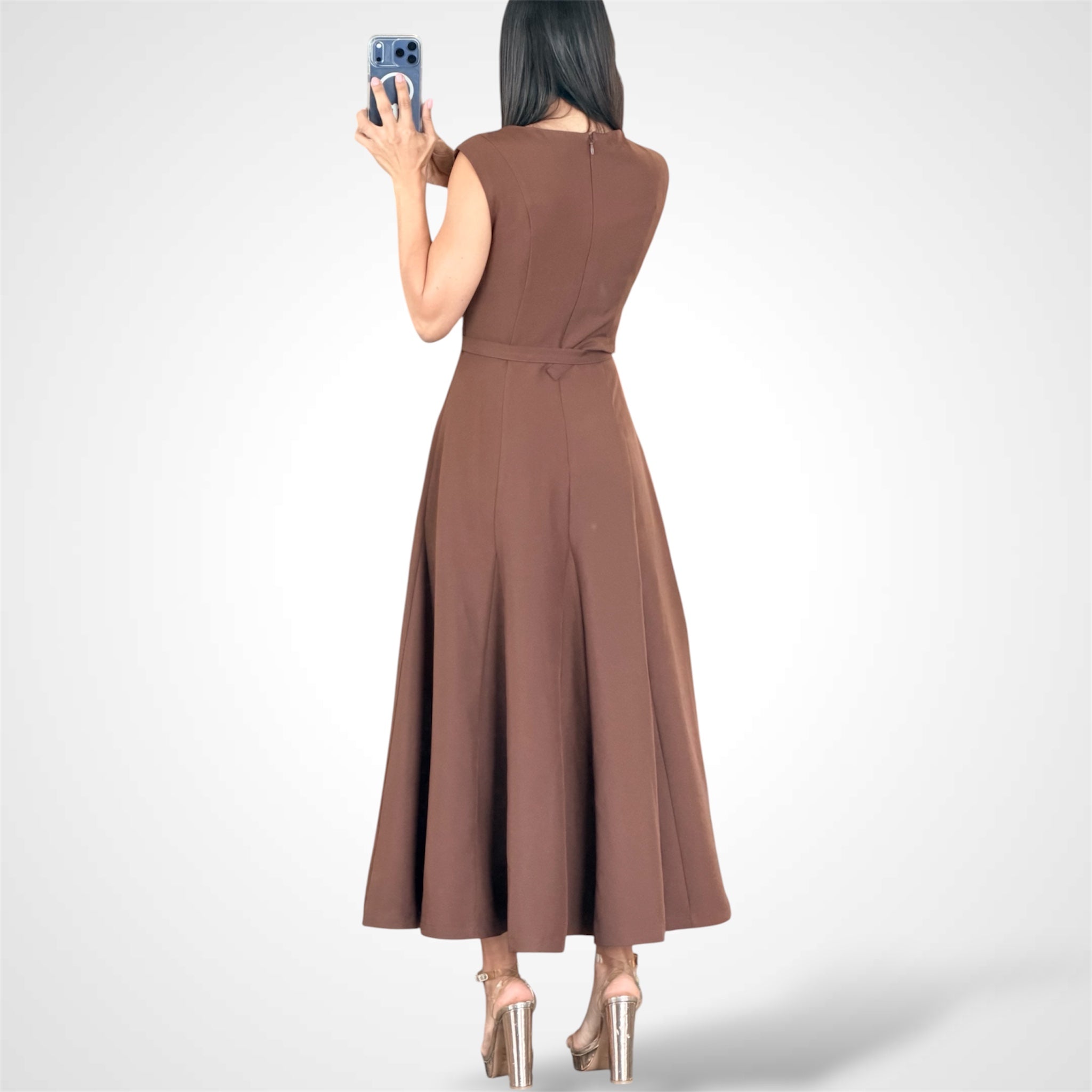 Choco Midi Dress-3