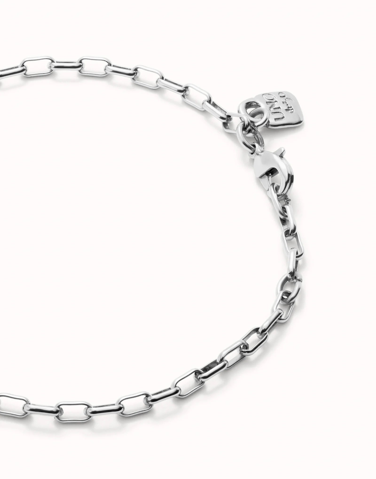 Uno de 50 Sterling silver-plated bracelet with mid-sized links