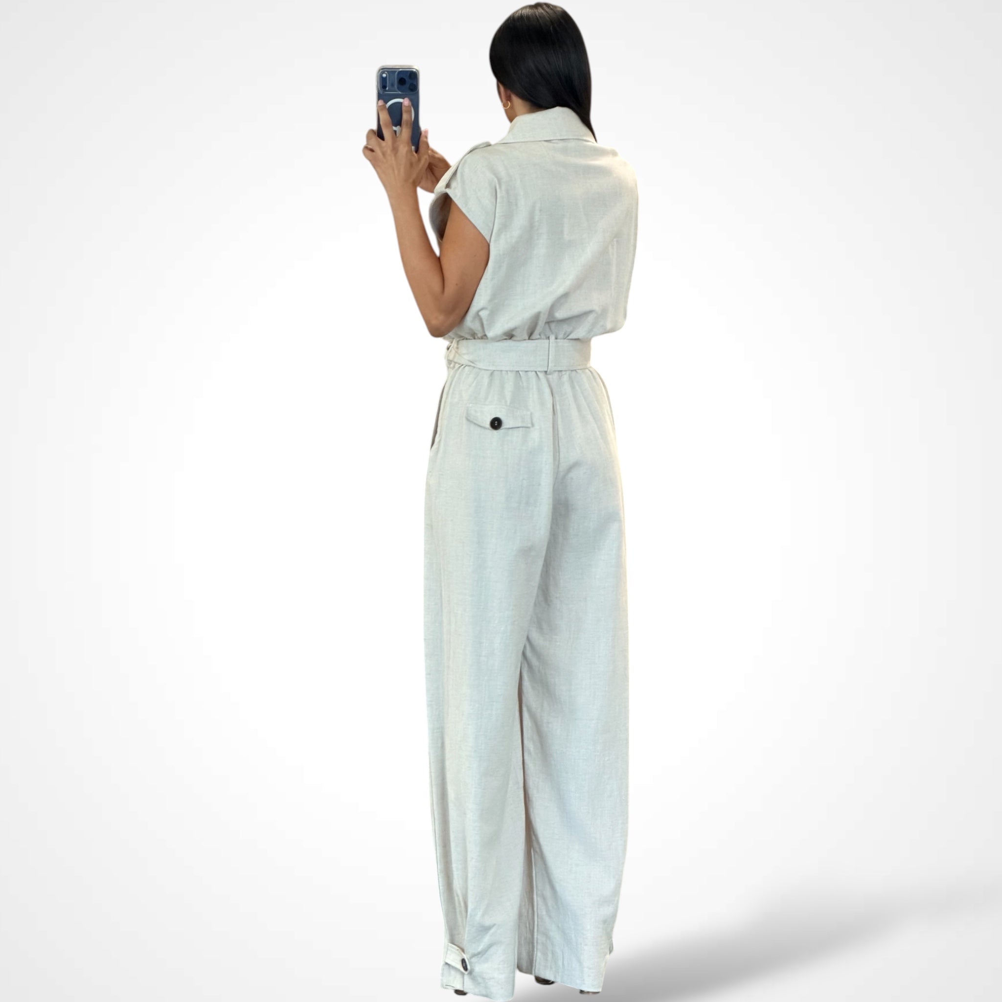 Lapel Collar Jumpsuit-3