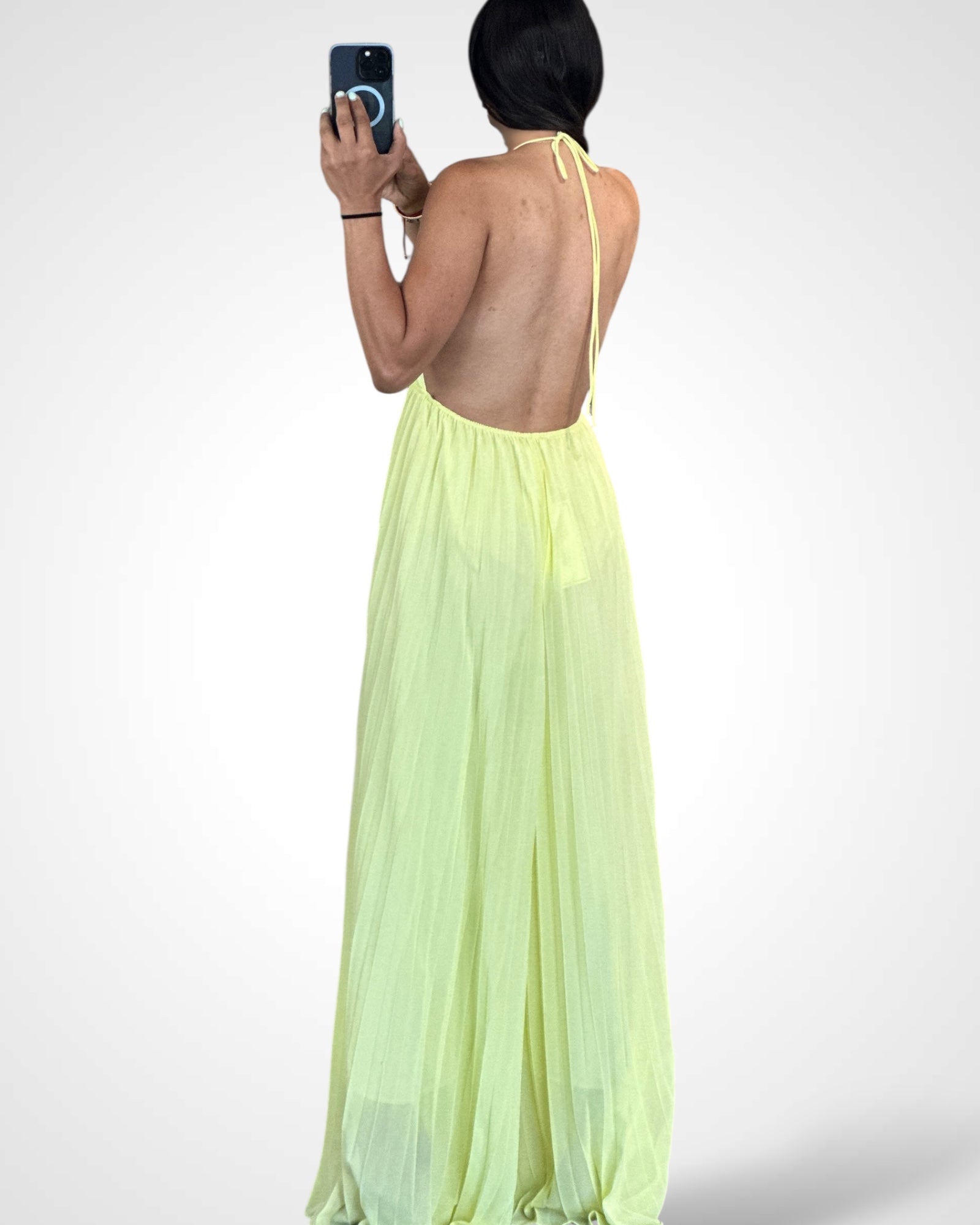 Pleated wide leg jumpsuit