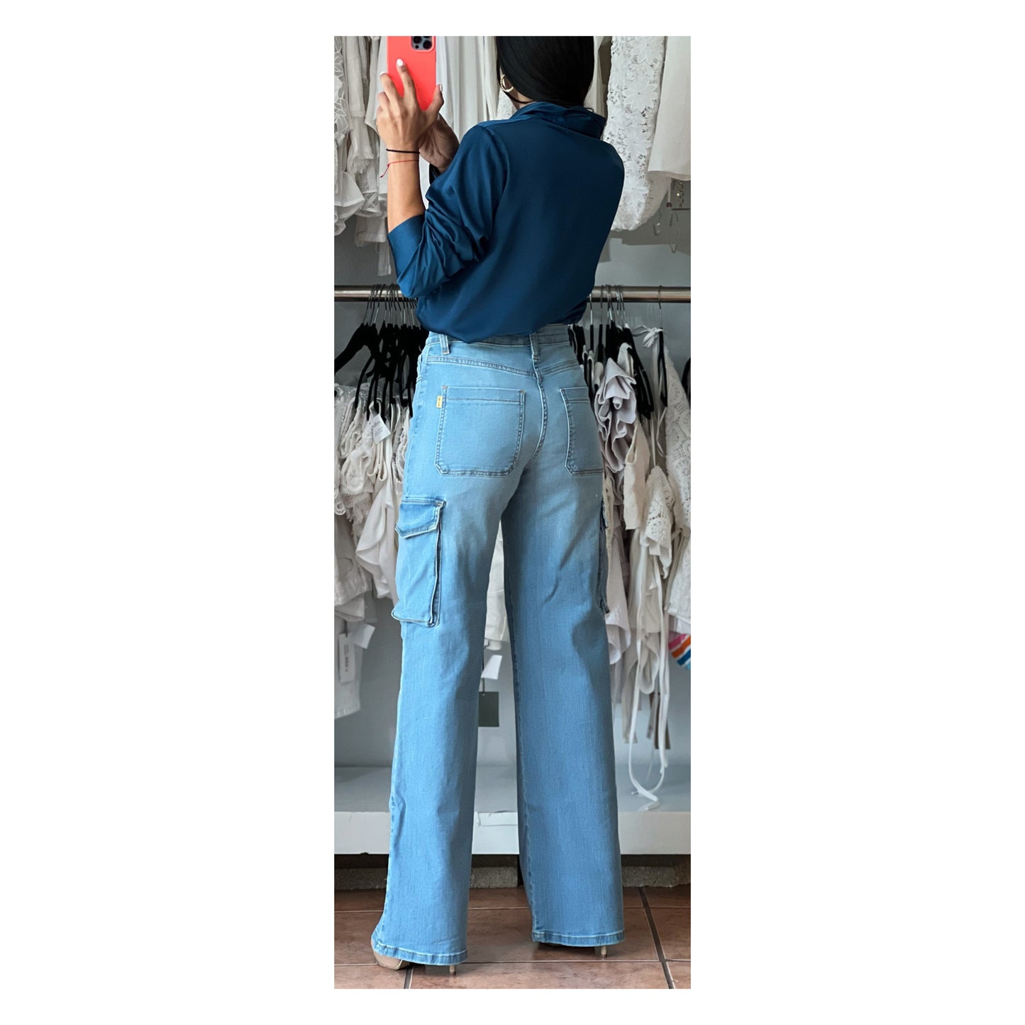 Blue Paris Top