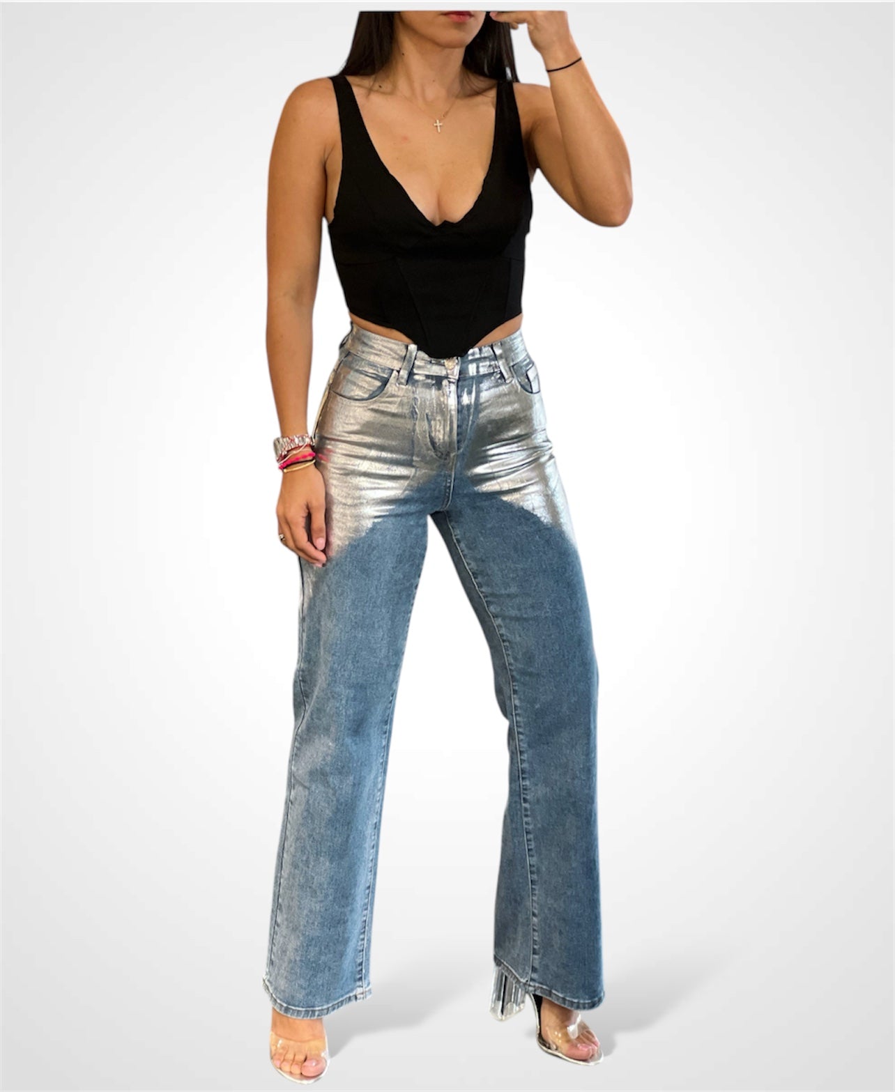 Assymetric Crop Top•-2