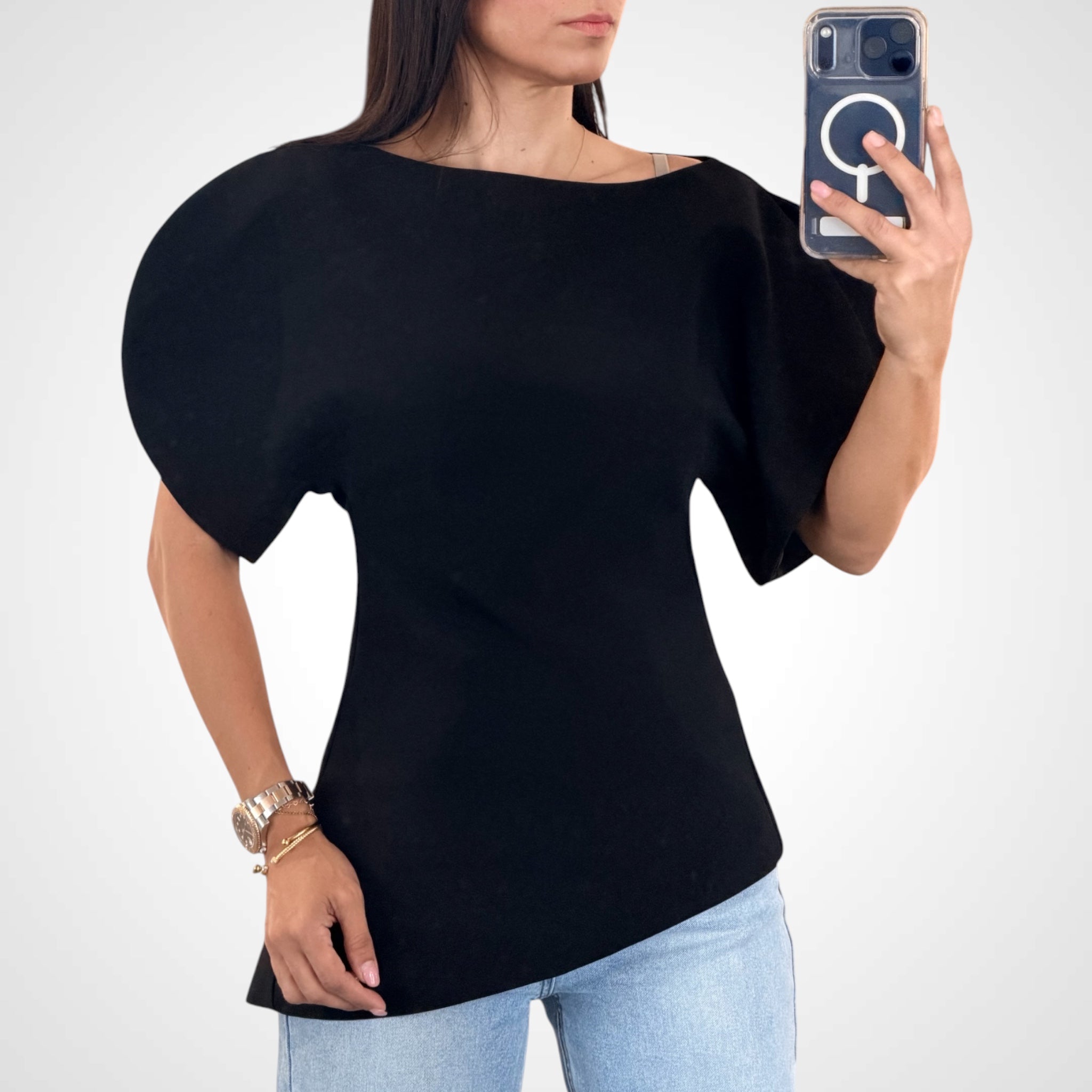 Asymmetrical Balloon Top-1