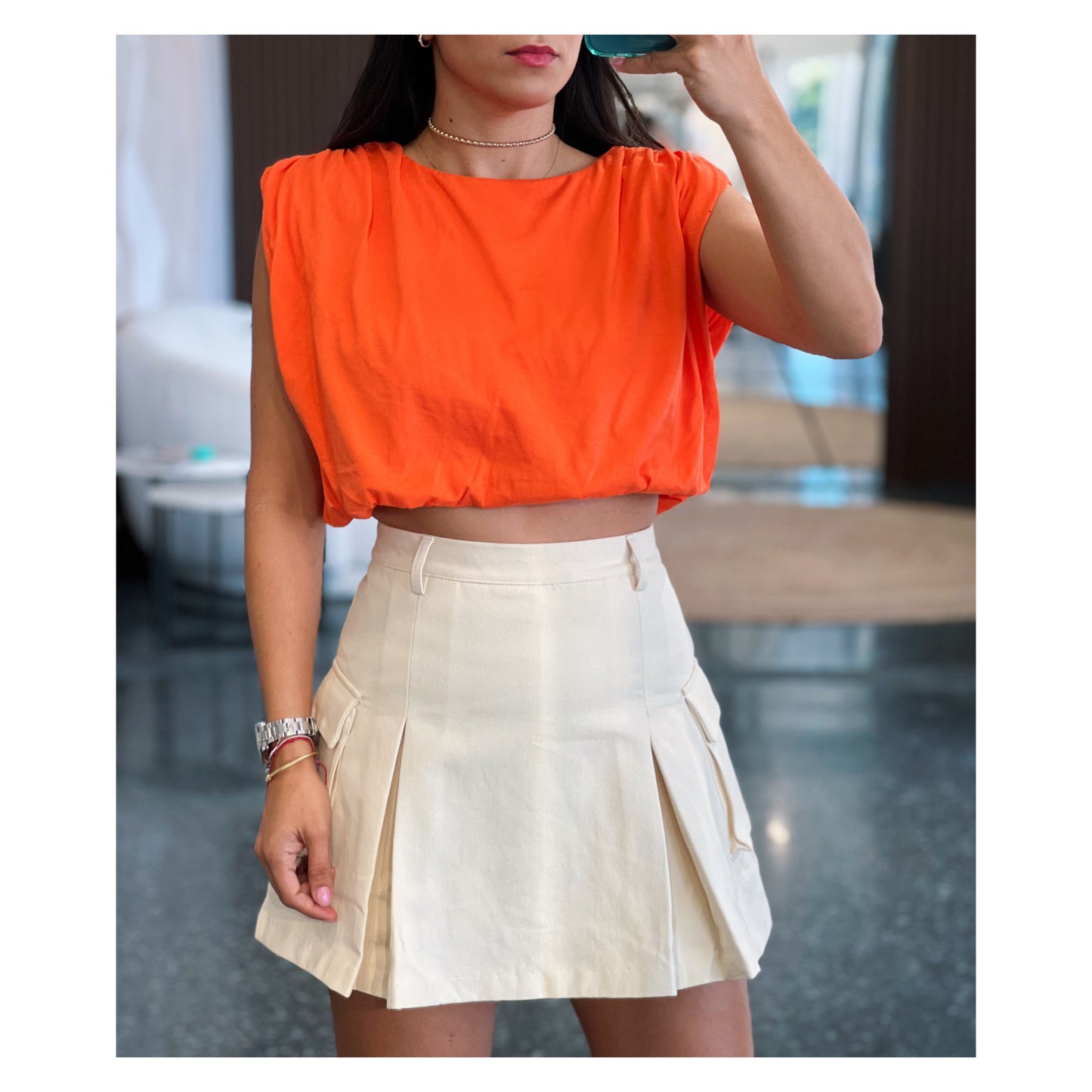 Flap Pocket Mini Cargo Skort