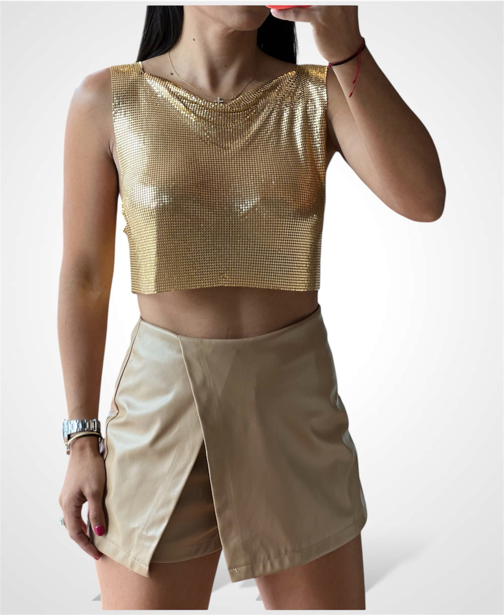 LATTE CLASSIC PU SKORT