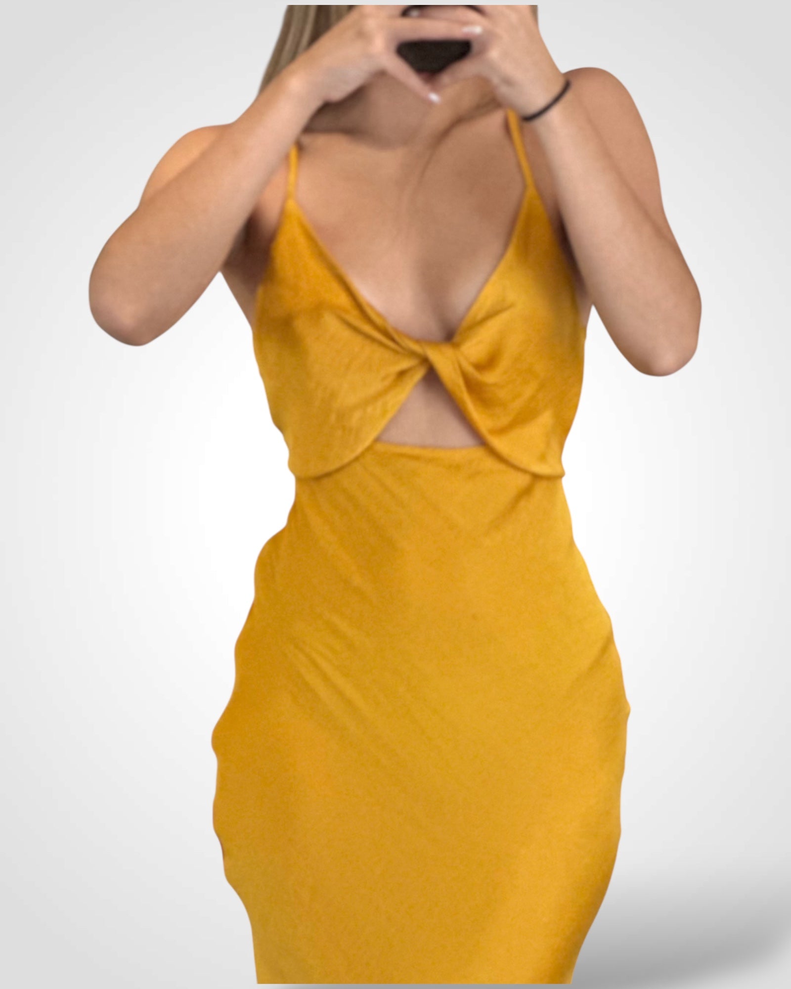 Twist Top Midi Dress