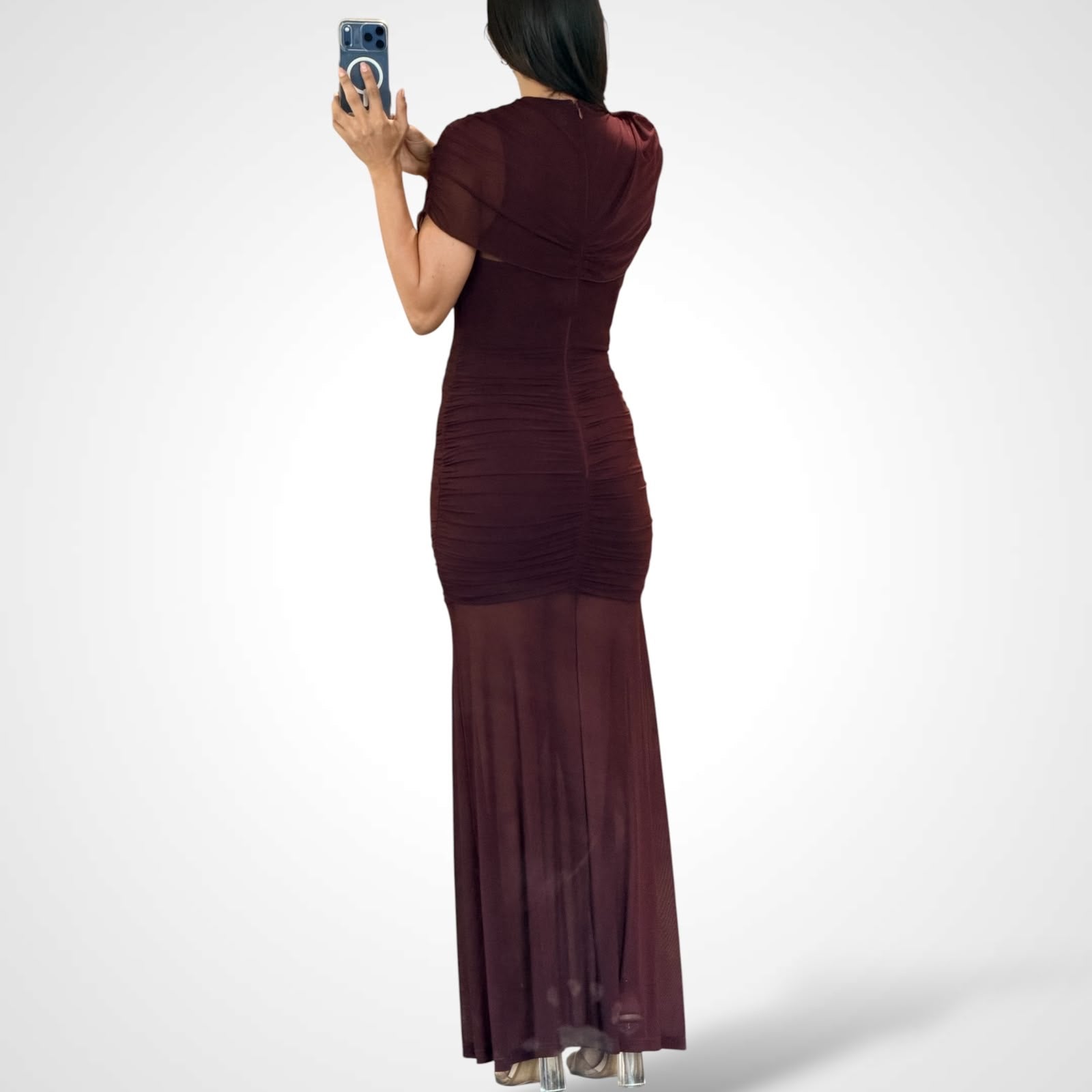 Marron Maxi Dress-3