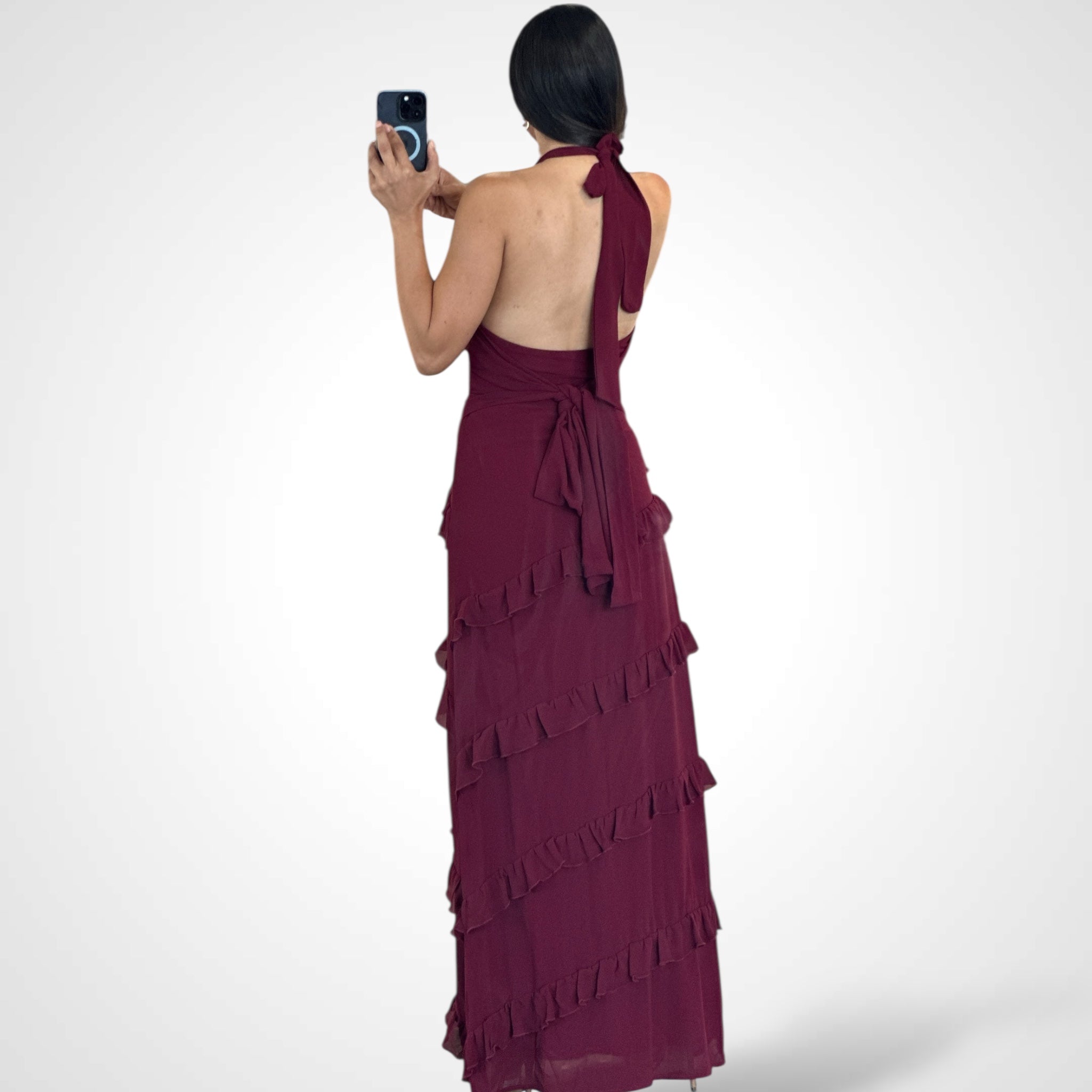 WINE MAXI DRESS